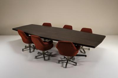 Osvaldo Borsani Boat shaped T58 Conference or Dining Table by Osvaldo Borsani for Tecno