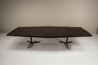 Osvaldo Borsani Boat shaped T58 Conference or Dining Table by Osvaldo Borsani for Tecno
