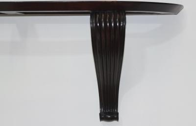 Osvaldo Borsani Carved Wood Base with Onyx Top Console by Osvaldo Borsani 1940 Italy
