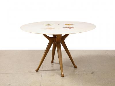 Osvaldo Borsani Circular Dining Table No 7387 by Osvaldo Borsani for ABV