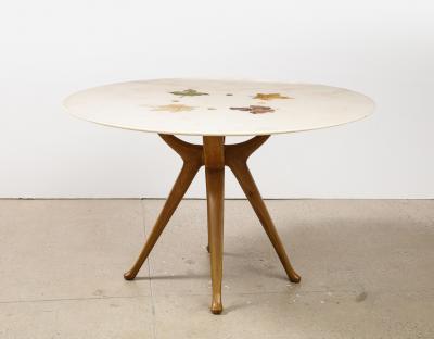 Osvaldo Borsani Circular Dining Table No 7387 by Osvaldo Borsani for ABV