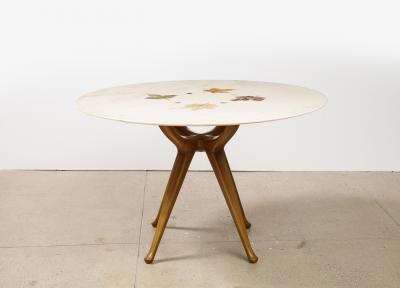 Osvaldo Borsani Circular Dining Table No 7387 by Osvaldo Borsani for ABV