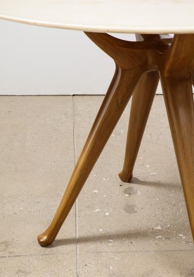 Osvaldo Borsani Circular Dining Table No 7387 by Osvaldo Borsani for ABV