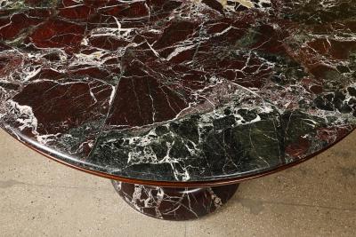 Osvaldo Borsani Circular Pedestal Center Dining Table by Osvaldo Borsani