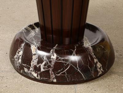 Osvaldo Borsani Circular Pedestal Center Dining Table by Osvaldo Borsani