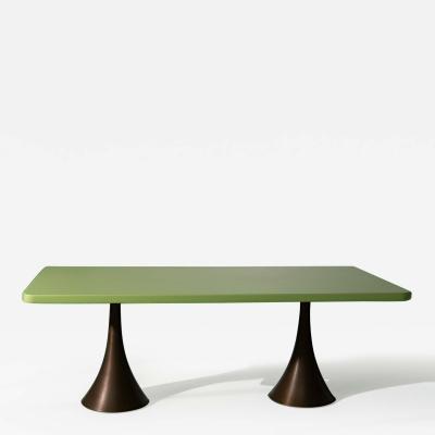 Osvaldo Borsani Dining Table with Bronze Legs by Osvaldo Borsani