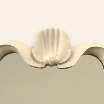 Osvaldo Borsani Italian 1940s Pair of Gesso Sculpted Mirrors