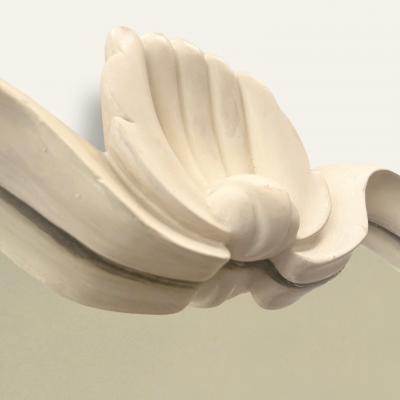 Osvaldo Borsani Italian 1940s Pair of Gesso Sculpted Mirrors