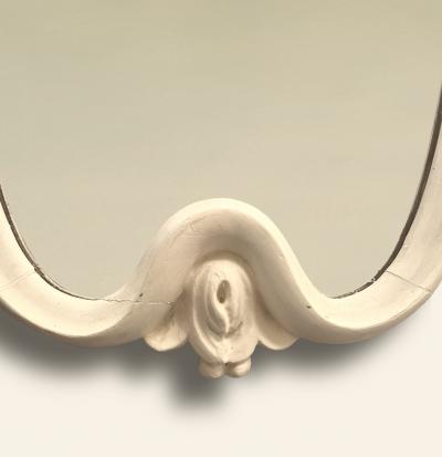 Osvaldo Borsani Italian 1940s Pair of Gesso Sculpted Mirrors