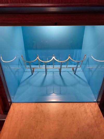 Osvaldo Borsani Italian Art Deco Sideboard with Bar Cabinet Attributed to Osvaldo Borsani 1940s