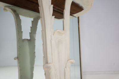 Osvaldo Borsani Italian Console Table Mirror in the Style of Osvaldo Borsani