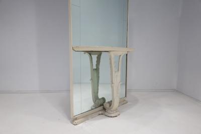 Osvaldo Borsani Italian Console Table Mirror in the Style of Osvaldo Borsani
