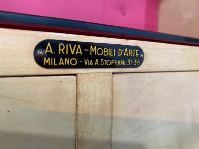 Osvaldo Borsani Italian Mid Century Black Lacquered Sideboard by Osvaldo Borsani 1950s