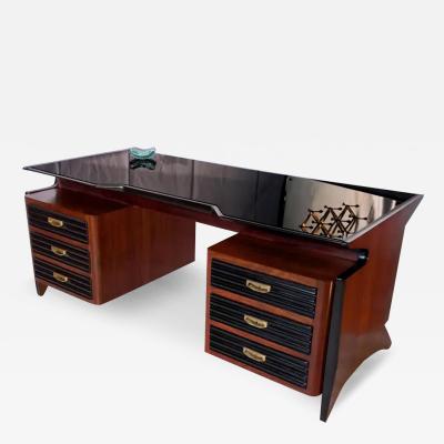 Osvaldo Borsani Italian Mid Century Executive Desk with Dattilo by Osvaldo Borsani 1950s