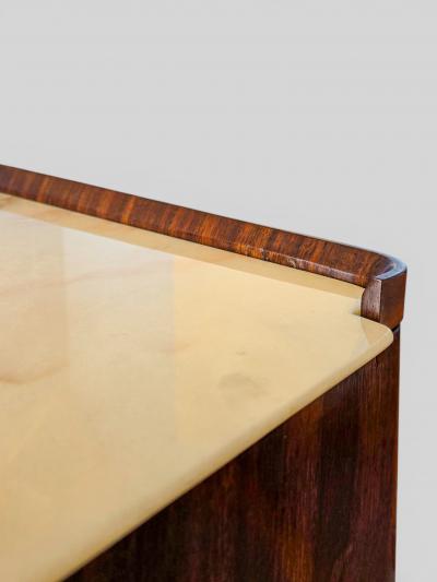Osvaldo Borsani Italian Mid Century Teak and Marble Sideboard Osvaldo Borsani Style 1950s