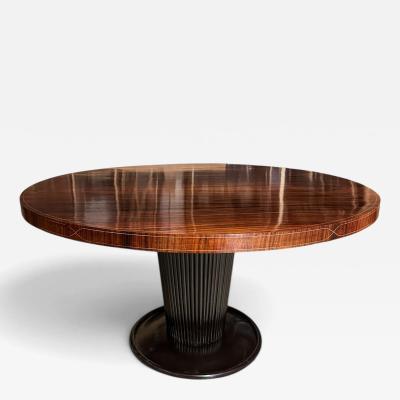 Osvaldo Borsani Italian Midcentury Round Dining Table attributed to Osvaldo Borsani 1950s