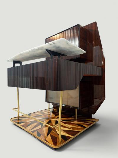 Osvaldo Borsani Italian Midcentury Sideboard or Cabinet Bar attributed to Osvaldo Borsani 1940s