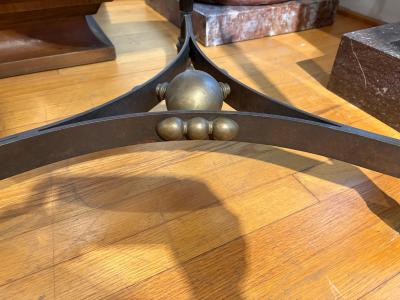 Osvaldo Borsani Italian Modern Iron And Bronze Table