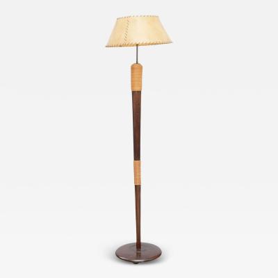 Osvaldo Borsani Italian Modern Parchment Shade Floor Lamp Borsani 1960s