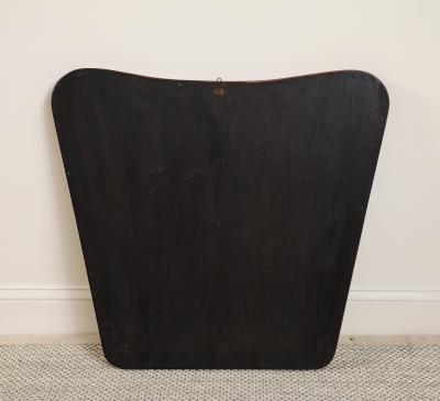 Osvaldo Borsani Italian Walnut Shaped Mirror Att Osvaldo Borsani circa 1940s