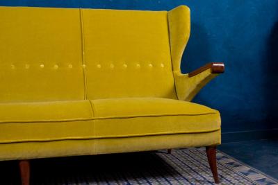 Osvaldo Borsani Large Modern Mid Century Italian Canap or Sofa attr to Osvaldo Borsani