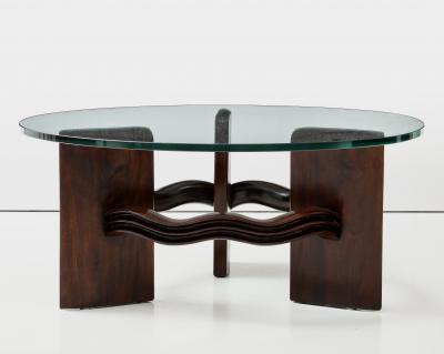 Osvaldo Borsani Large Osvaldo Borsani Italian Circular Cocktail Table