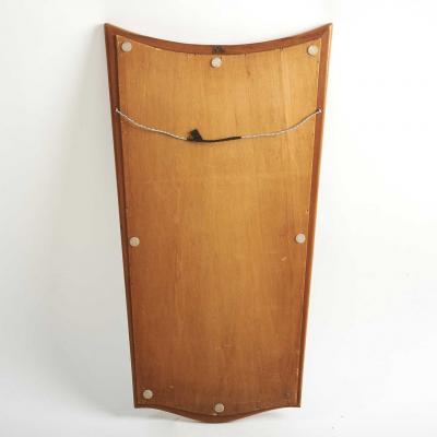 Osvaldo Borsani Mid Century Modern Maple Italian Mirror Attributed to Osvaldo Borsani