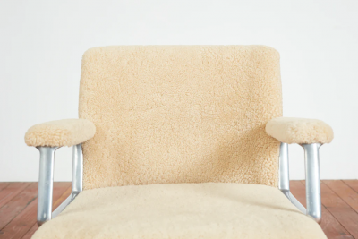 Osvaldo Borsani OSVALDO BORSANI SHEARLING OFFICE CHAIR