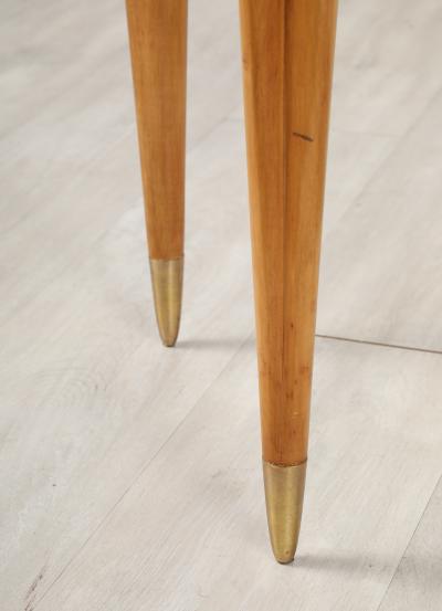 Osvaldo Borsani Osvaldo Borsani Att Wood and Rose Gold Glass Desk or Vanity circa 1955