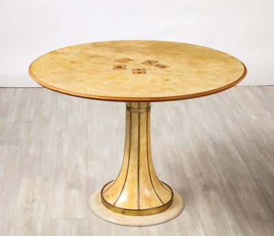 Osvaldo Borsani Osvaldo Borsani Center Card Table Italy circa 1940s