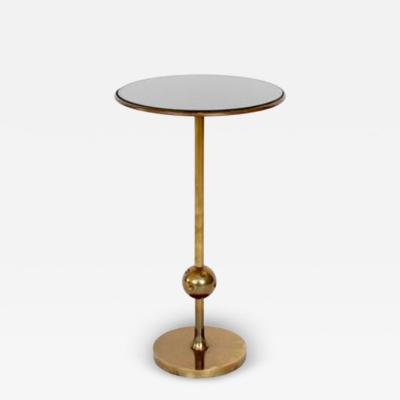 Osvaldo Borsani Osvaldo Borsani Italian Brass and Glass Side T1 TableS For Tecno PAIR