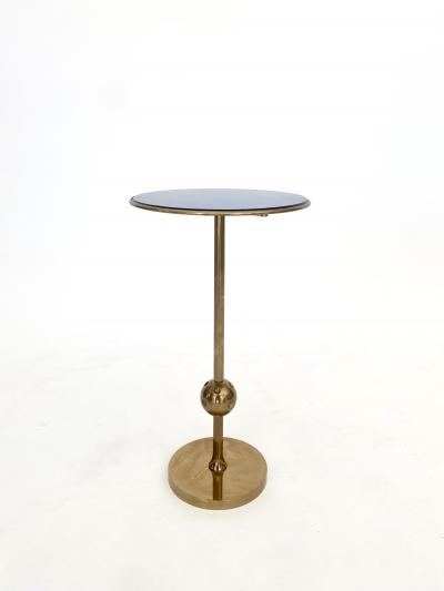 Osvaldo Borsani Osvaldo Borsani Italian Brass and Glass Side T1 TableS For Tecno PAIR