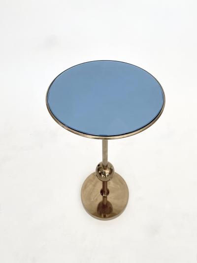 Osvaldo Borsani Osvaldo Borsani Italian Brass and Glass Side T1 TableS For Tecno PAIR