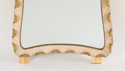 Osvaldo Borsani Osvaldo Borsani Painted and Gilded Wall Mirror Italy circa 1940