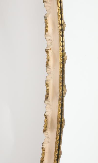 Osvaldo Borsani Osvaldo Borsani Painted and Gilded Wall Mirror Italy circa 1940