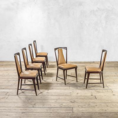 Osvaldo Borsani Osvaldo Borsani Set of Six Dining Chairs for ABV