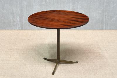 Osvaldo Borsani Osvaldo Borsani Side Table in Rosewood and Brass A B Varedo Italy 1950s