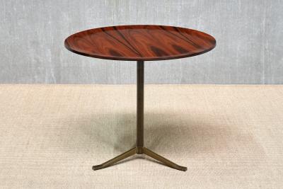 Osvaldo Borsani Osvaldo Borsani Side Table in Rosewood and Brass A B Varedo Italy 1950s