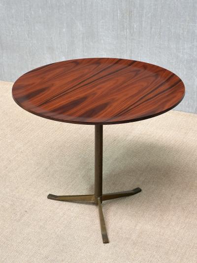 Osvaldo Borsani Osvaldo Borsani Side Table in Rosewood and Brass A B Varedo Italy 1950s