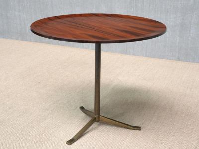 Osvaldo Borsani Osvaldo Borsani Side Table in Rosewood and Brass A B Varedo Italy 1950s