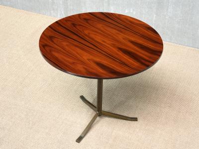 Osvaldo Borsani Osvaldo Borsani Side Table in Rosewood and Brass A B Varedo Italy 1950s