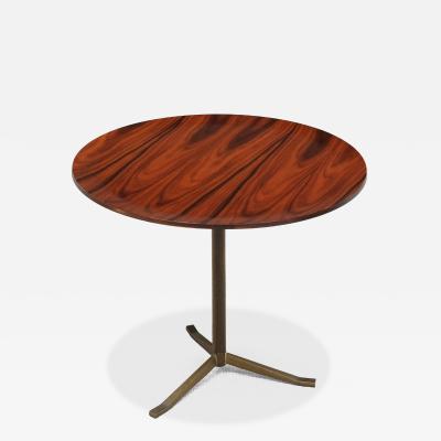 Osvaldo Borsani Osvaldo Borsani Side Table in Rosewood and Brass A B Varedo Italy 1950s