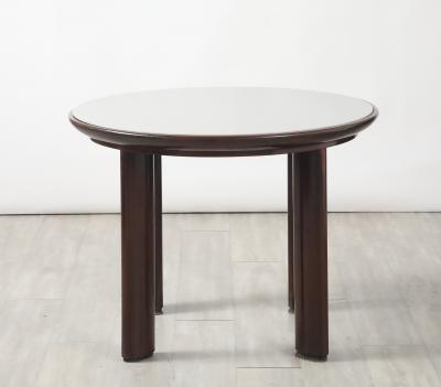 Osvaldo Borsani Osvaldo Borsani Walnut and Opaline Glass Table circa 1934