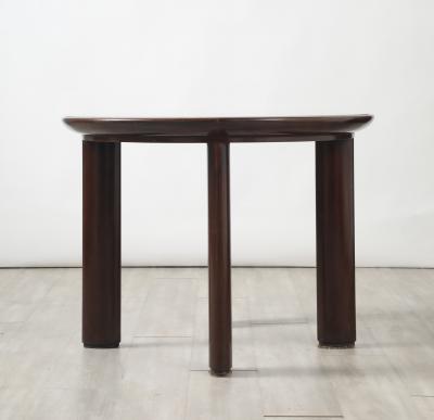 Osvaldo Borsani Osvaldo Borsani Walnut and Opaline Glass Table circa 1934