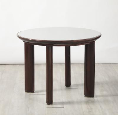 Osvaldo Borsani Osvaldo Borsani Walnut and Opaline Glass Table circa 1934