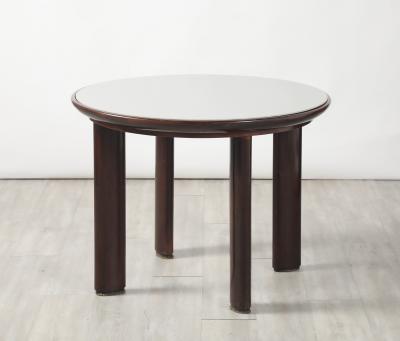 Osvaldo Borsani Osvaldo Borsani Walnut and Opaline Glass Table circa 1934