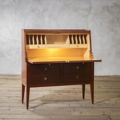 Osvaldo Borsani Osvaldo Borsani Wooden Cabinet with Desk mod 7011