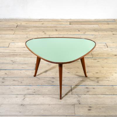 Osvaldo Borsani Osvaldo Borsani Wooden and Crystal Coffee Table