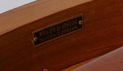 Osvaldo Borsani Osvaldo Borsani card games table with glass or felt top Italy c1950