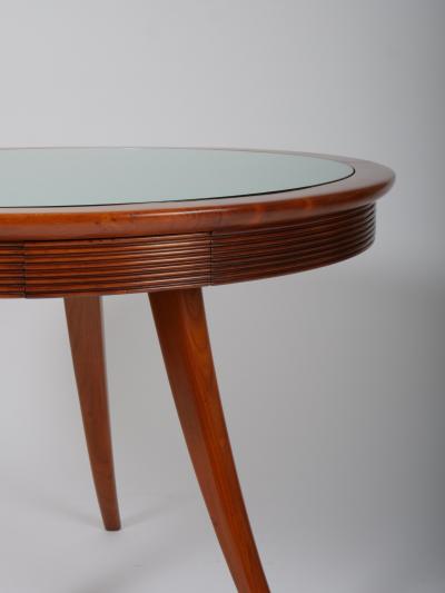 Osvaldo Borsani Osvaldo Borsani card games table with glass or felt top Italy c1950